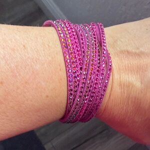 Swarovski Fuchsia Crystal Bracelet